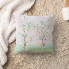 Blommigten Preppy Watercolor chinoiserie Kudde