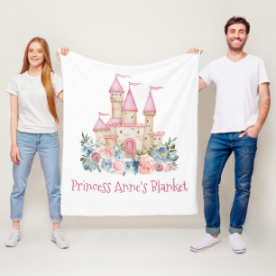 Blommigten Princess Namn Fleecefilt