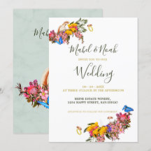 Blommigten Protea Cockatoo Bröllop