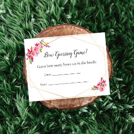 Blommigten Pumpkin Baby Shower Guessing Count Game Inbjudningar