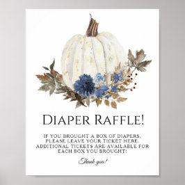 Blommigten Pumpkin Diaper Raffle Poster