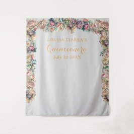 Blommigten Quinceanera Guld Diamond