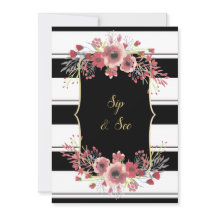 Blommigten Rand i Classy Watercolor Sip & Se