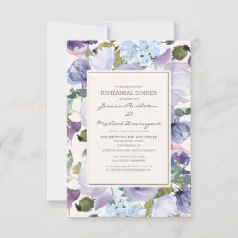 Blommigten Rehearsal Dinner Lilac Dusty Blue Cream Inbjudningar