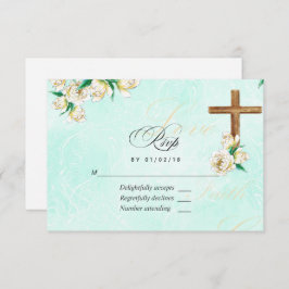 Blommigten religiösa vattenfärg OSA kort