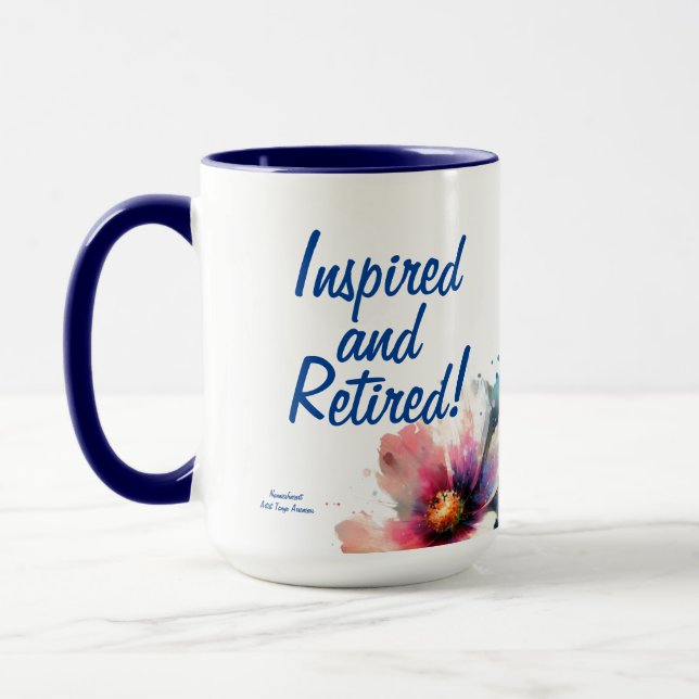 Blommigten RETIRED Blues Mugg (Vänster)