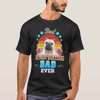 Blommigten Retro Fath, bästa Hund Pappa någonsin,  T Shirt
