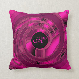 Blommigten Ro i den moderna Rosa Abstrakten Kudde