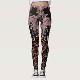 blommigten Romantic Skeleton Leg. Leggings