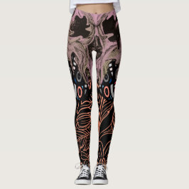 blommigten Romantic Skeleton Leg. Leggings