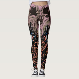 blommigten Romantic Skeleton Leg. Leggings