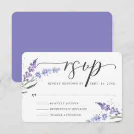 Blommigten Romantic Watercolor Lavender OSA Kort