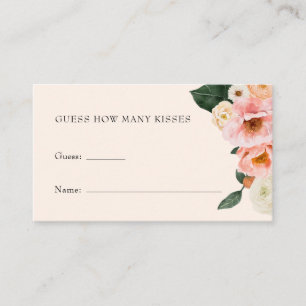 Blommigten Rosa anger hur många kisses Tilläggskort