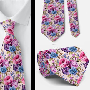 Blommigten Rosa Blue Lila Violwers Slips
