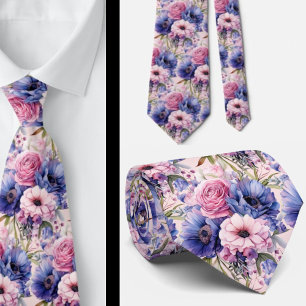 Blommigten Rosa Blue Lila Violwers Slips