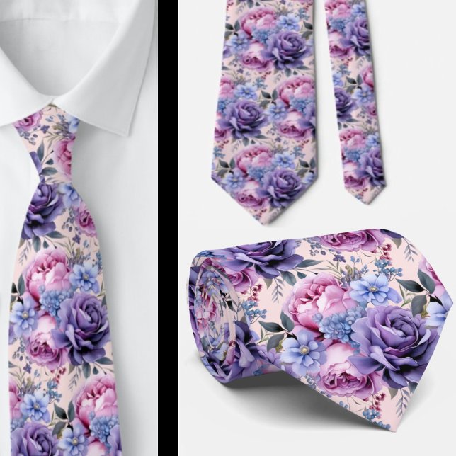 Blommigten  Rosa Blue Lila Violwers Slips (Skapare uppladdad)