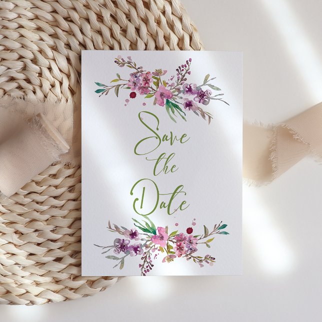 Blommigten rosa Cherry Blommar Spara datum Spara Datumet (Skapare uppladdad)