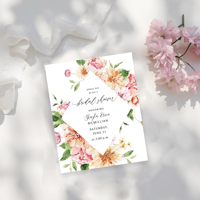 Blommigten Rosa och persikor i budgeten och Möhipp Flygblad (Skapare uppladdad)