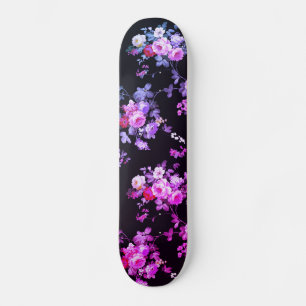 Blommigten Rosor för övertoning av övertoning i Vi Mini Skateboard Bräda 18,5 Cm
