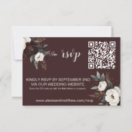 Blommigten Rustic Elegance Burgundy & Cream OSA Kort