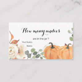 Blommigten Rustic Pumpkin Boho vet hur många enhet Tilläggskort