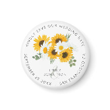 Blommigten Rustic Sunwers Keepsak Spara datum