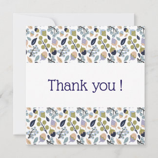 Blommigten Säsong - tackkort - Anpassade Tack Kort