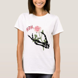 Blommigten Skull Hand T Shirt