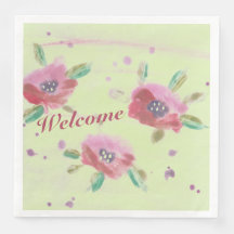 Blommigten snyggt vattenfärg