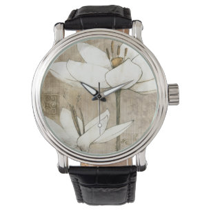 Blommigten som by dras, ritar armbandsur