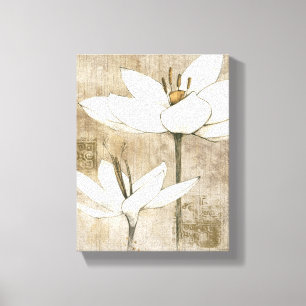 Blommigten som by dras, ritar canvastryck