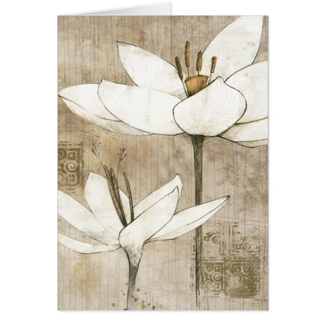 Blommigten som by dras, ritar hälsningskort (Framsidan)