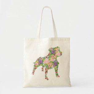 Blommigten Staffordshire Bull Terrier Tygkasse