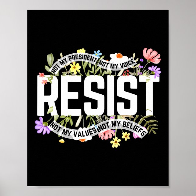 Blommigten står inte emot min president poster (Framsidan)