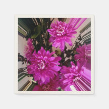 Blommigten Stripe Rosa Flowers