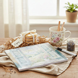 Blommigten Tack för hjärtats vattenfärg Anteckningsblock