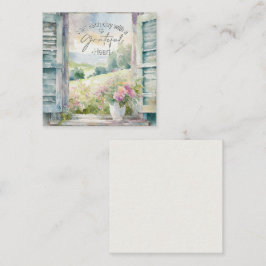 Blommigten Tack för hjärtats vattenfärg Anteckningskort