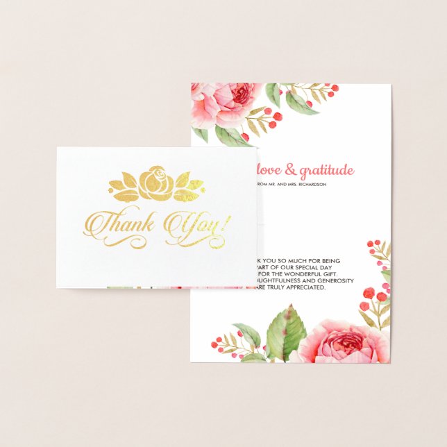 Blommigten Tack Luxury Folierat Kort (Display)
