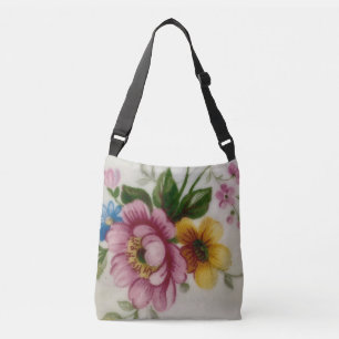Blommigten Tea Kopp Bouquet Axelväska