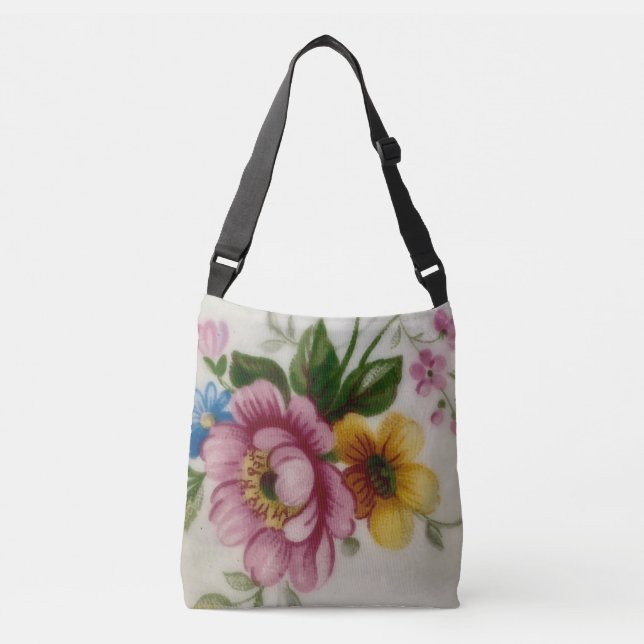 Blommigten Tea Kopp Bouquet Axelväska (Framsida)