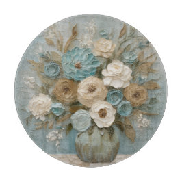 Blommigten Teal Blue Beige Sage Cream