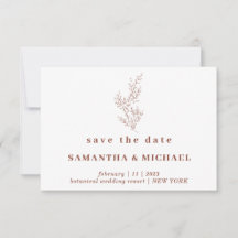 Blommigten Terracotta Indie Autumn Spara datumet