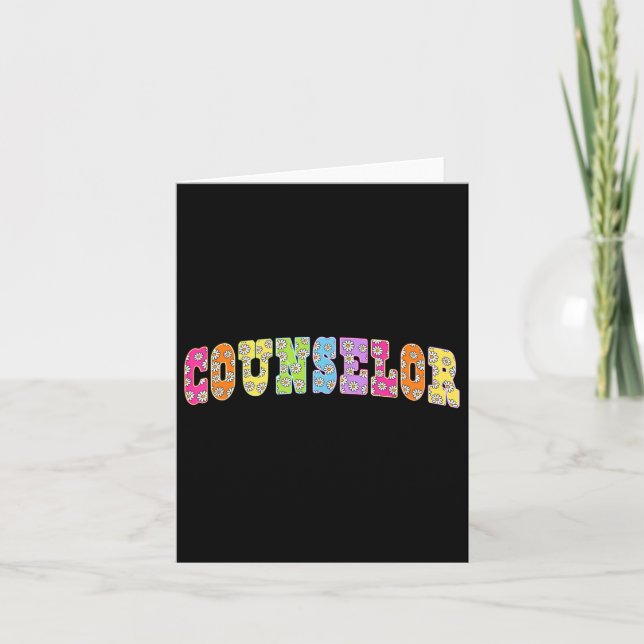 Blommigten till skolrådgivare på Squad Lärare till Kort (Framsida)