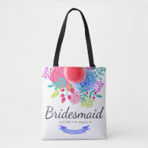 Blommigten Tote Bag för grundfärg för vattenfärgss