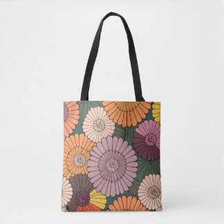 blommigten Tote Bag Tygkasse
