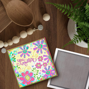 Blommigten Trendig för Roligt av inspiritivitetsin Magnet