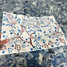 Blommigten Tropical Hawaii Wildlife Birds Abstrakt