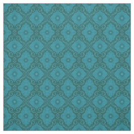blommigten "Turquisblommor" arabesque mönster Tyg