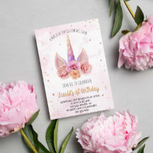 Blommigten Unicorn Horn Birthday