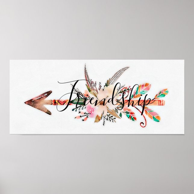 blommigten vänskap poster (Framsidan)